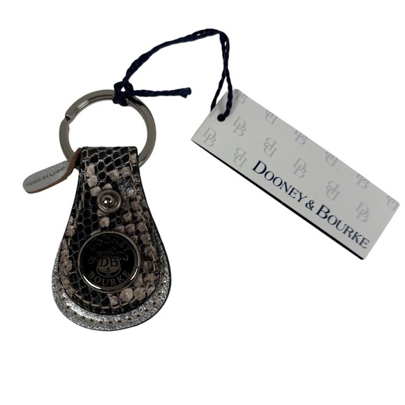 NWT Dooney and Bourke Keychain, Snakeskin Leather, OS - Picture 1 of 5
